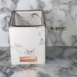 Marble Faux Leather BH Cosmetics Angled Brush Holder - Marble